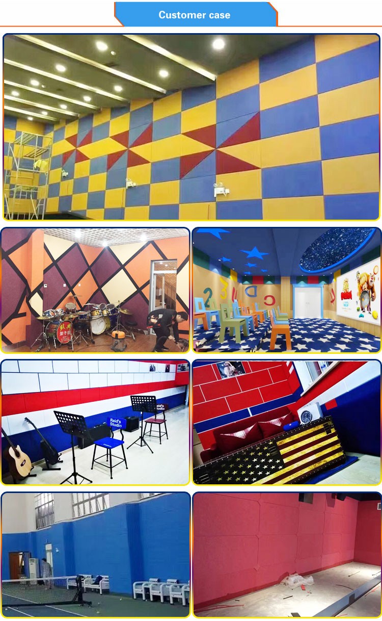 Polyester Fiber Absorption Board Noise Reduction acoustic foam office wall panelling design
