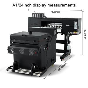 China Black A1 60cm Dual Head I3200 DTF Printer With Hoson Motherboard And Textile Ink Printing on sale