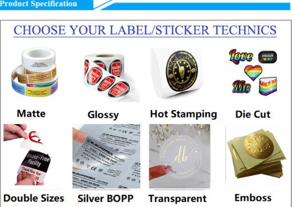 Barway 1000pcs Sticky Label Roll Shampoo Clear Vinyl Sticker Roll