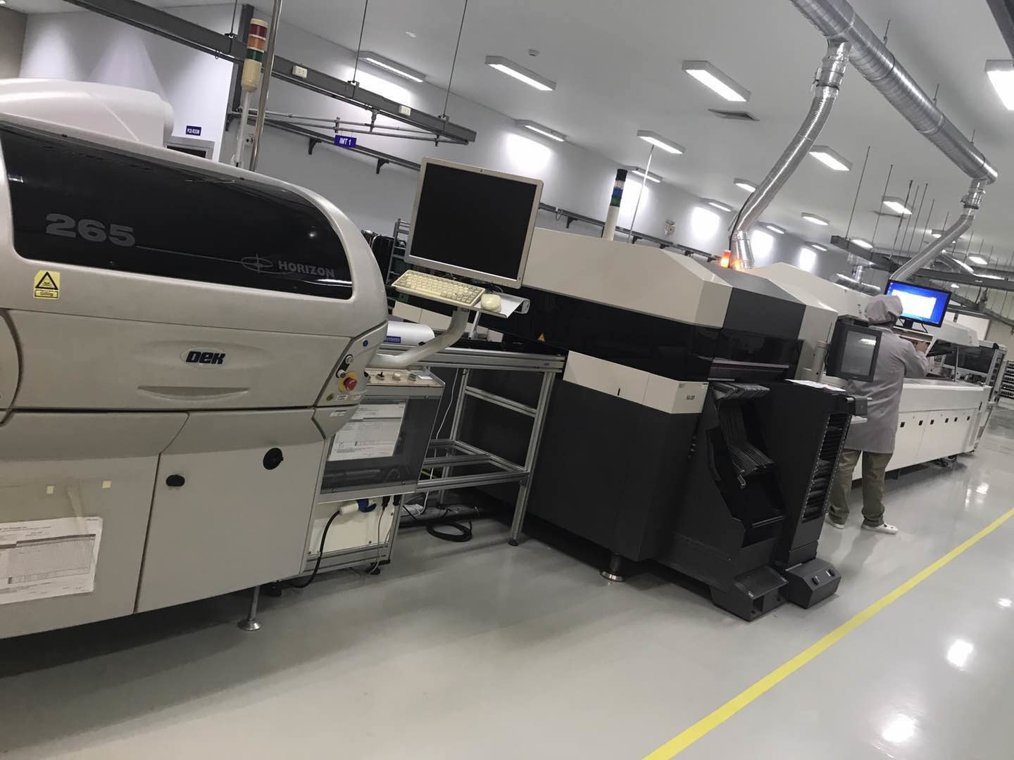 SMT LED production line stencil printer for pcb printing semi printing machine