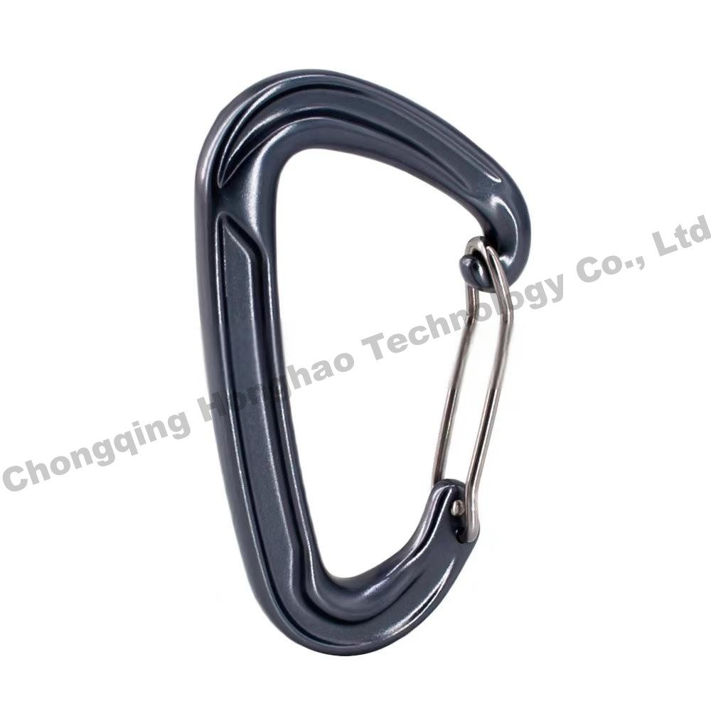 Portable Aluminium Alloy D Shape Climbing Lock 22KN for Secure Climbing Experience