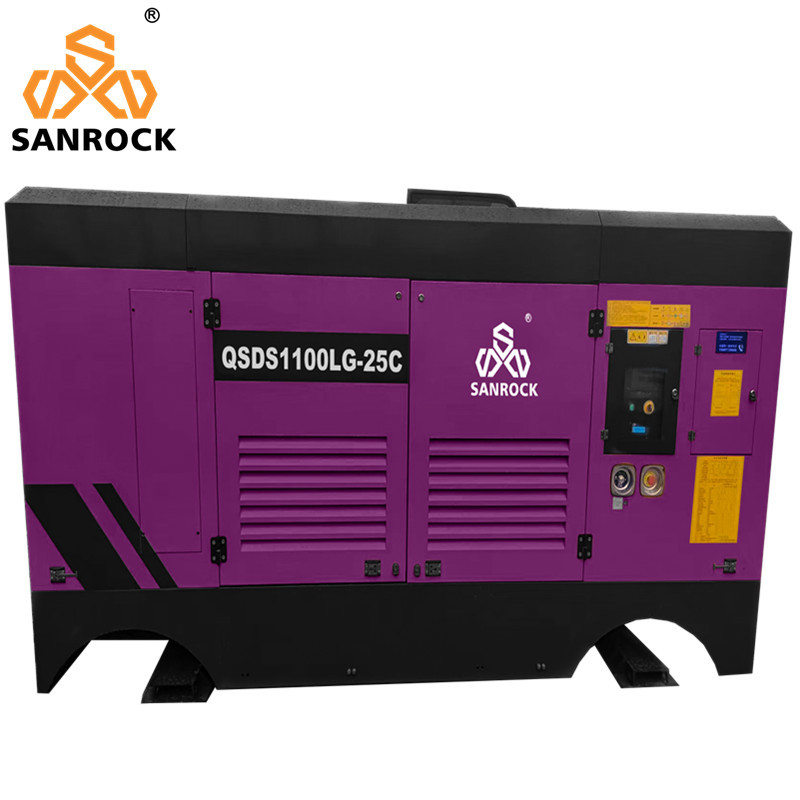Stationary Mining Screw Air Compressor Machine High Pressure Water Well Air Compressor