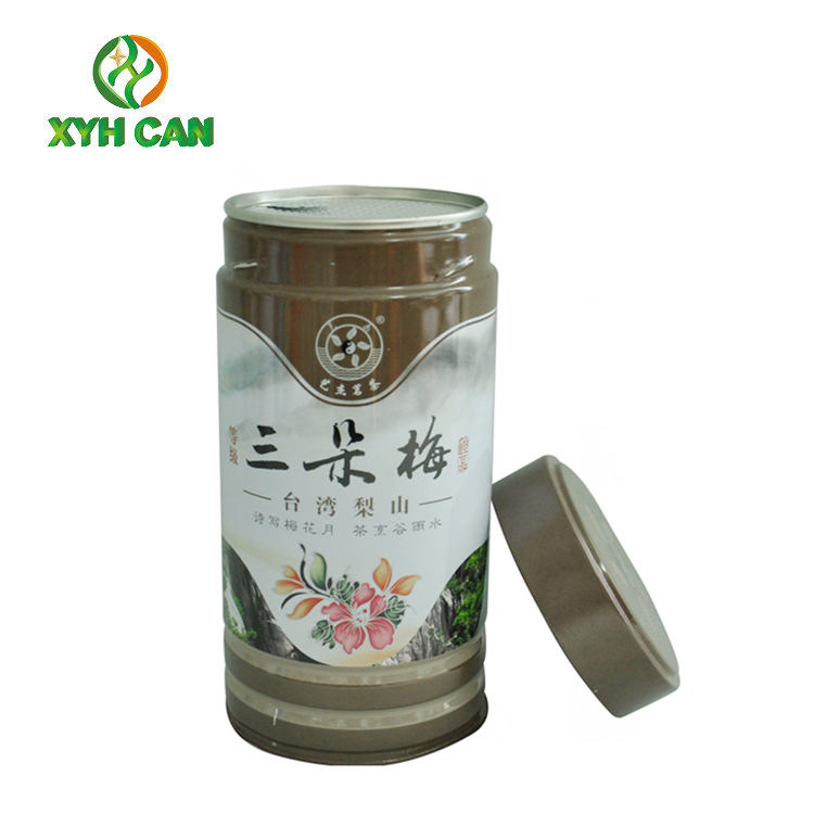 Tea Tin Can Professional Custom Printed Size 90×145 mm with SGS Certification