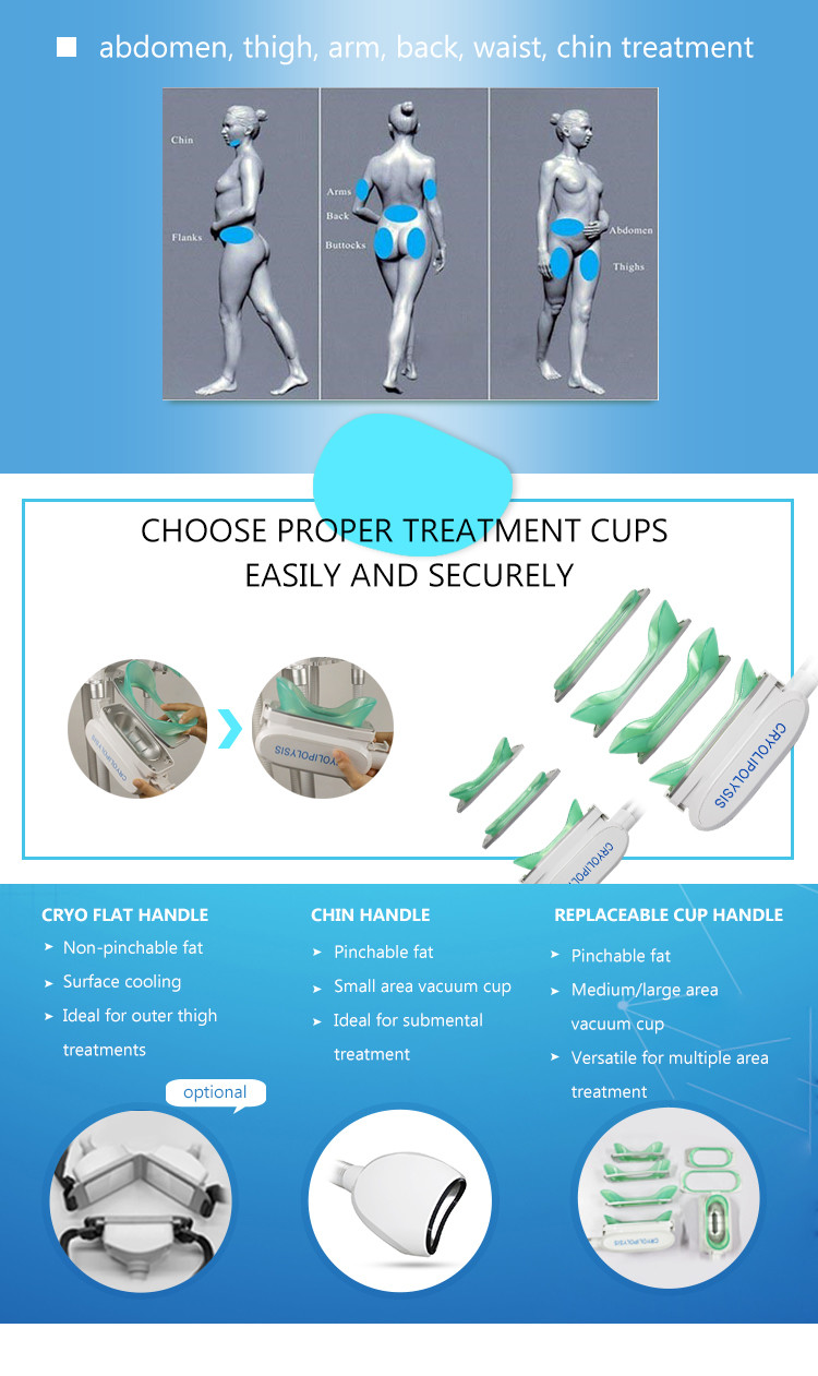 Belly Burning High Efficient Cryolipolysis Slimming Machine