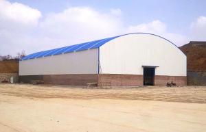  Large Span Steel Arch Buildings Metal Arch Roof Truss Sheds For Steel Material Storage Manufactures