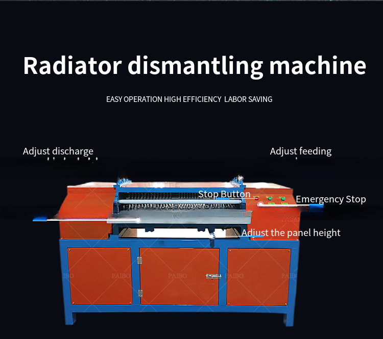 Advanced Automatic Copper Pipe Removal Machine for Radiator Aluminum Copper Separation