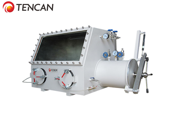 Stainless Steel Laboratory Glove Box , 12 Hours 500mm Vacuum Glove Box