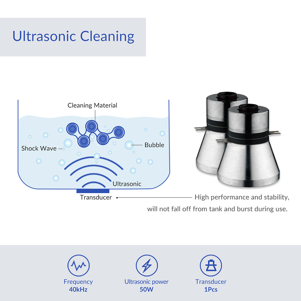 2L GT SONIC Ultrasonic Cleaner 100W Heat Power Small Ultrasonic Parts Cleaner