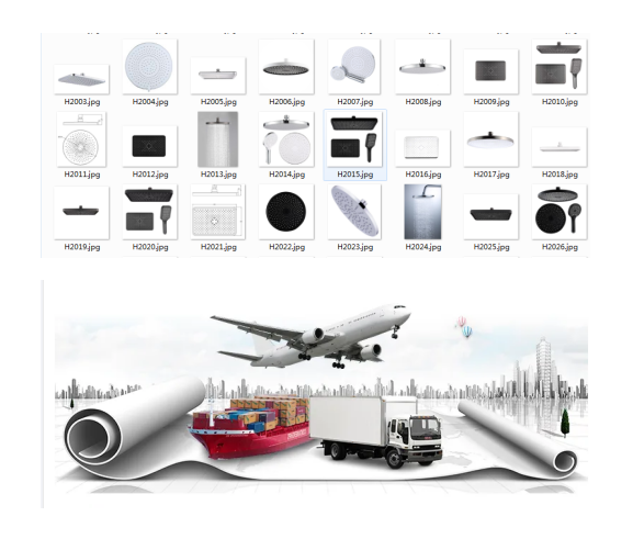 Modern Bathroom Portable Filter Hot Cold Water High Pressure Hand Held Shower Head
