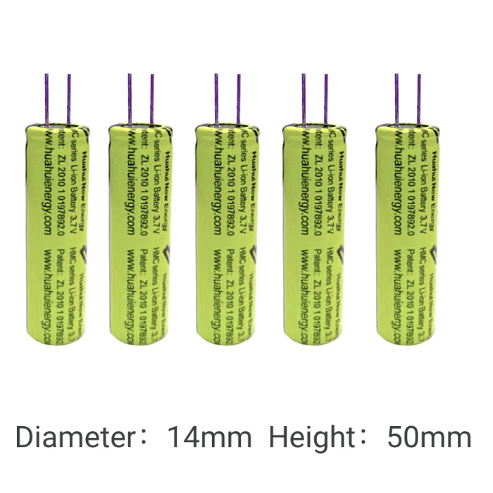 500 Cycle Life 1450 630mAh 3.7V Battery Cell LCO Lithium Ion Battery