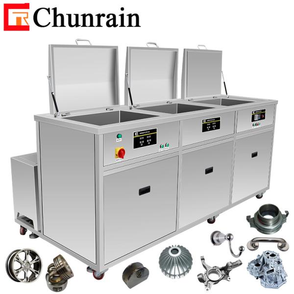 3-Tank Ultrasonic Cleaner For aluminum parts Stainless steel parts with cleaning