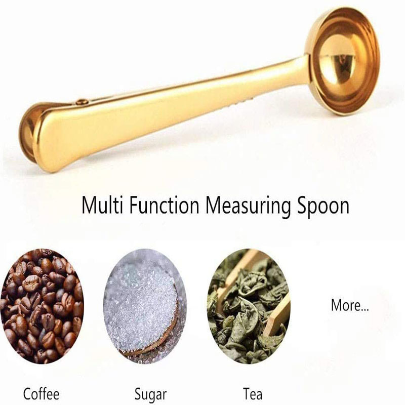 Multicolor 304 Stainless Steel Coffee Scoop With Long Handle