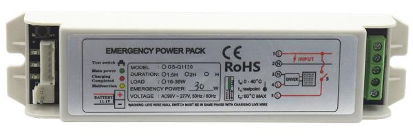 Ni - Cd Emergency Lighting Power Pack GS-Q1130 Convertor 15-36W Emergency Power