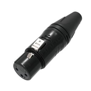 3 Pin XLR Male Connector Waterproof DMX Thread Coupling Audio Video Connector