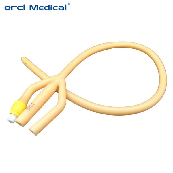 Disposable 3 Way FR6-FR30 Urinary Catheter Medical Silicone Foley Catheter