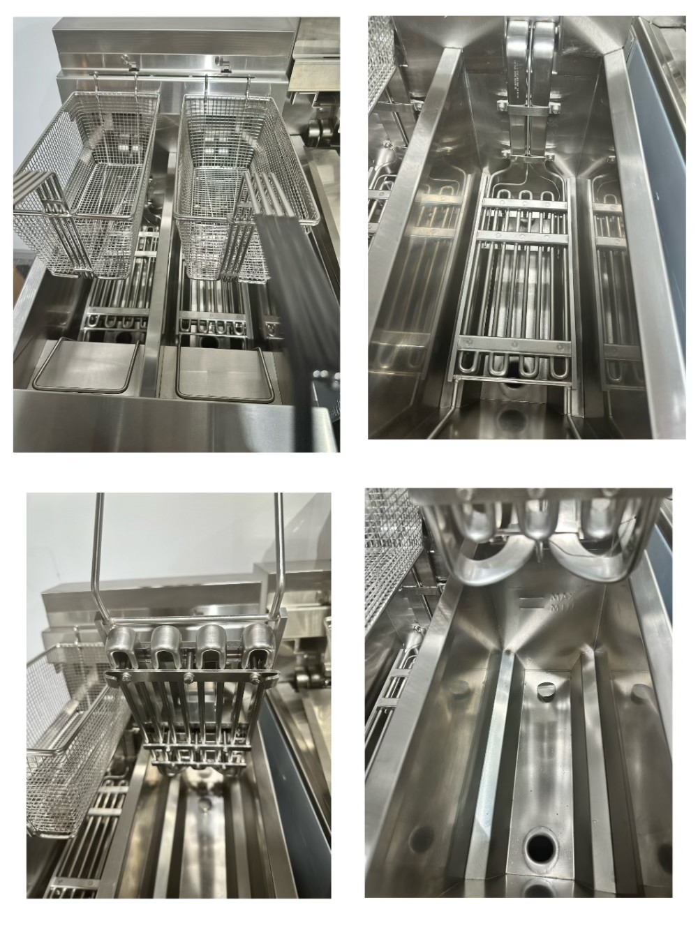 14.3kw 380V Touchscreen Smart Panel With Oil Filter System Electric Open Fryer
