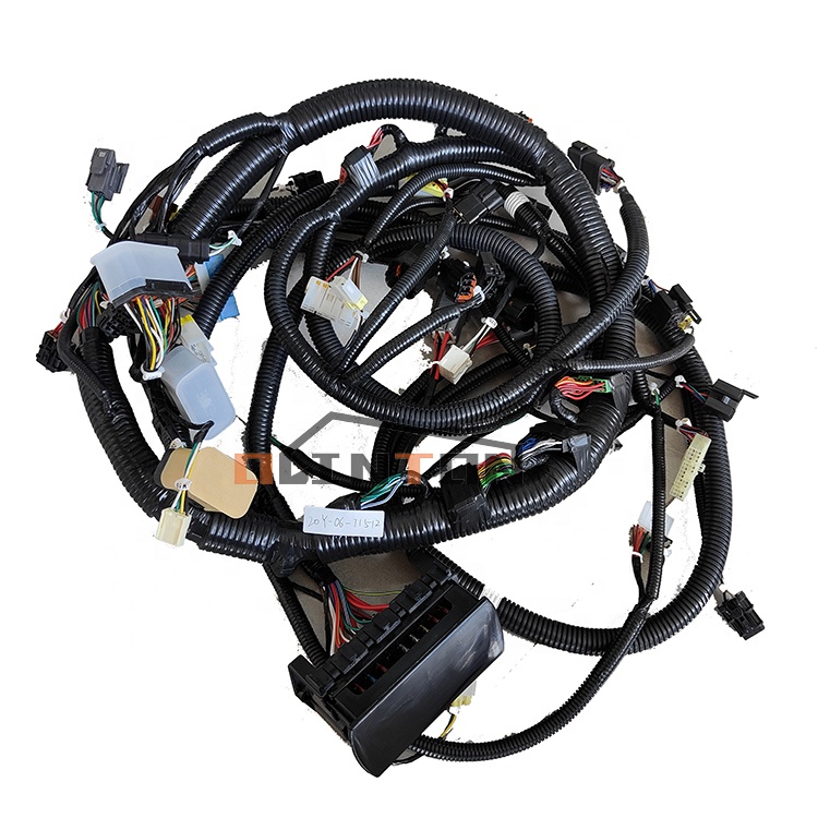 Construction Works PC200-7 PC220-7 Excavator Cab Internal Wiring Harness 20Y-06-71512