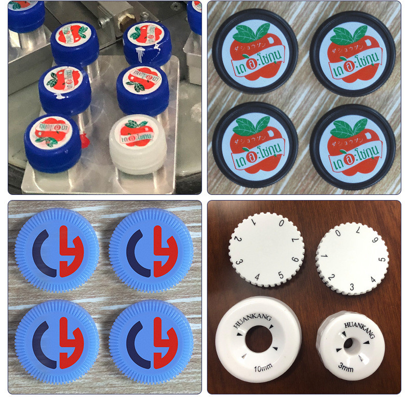 5-7Bar 30mm Plastic Cap Printing Machine Auto Feeding 4 Color Pad Printing Machine