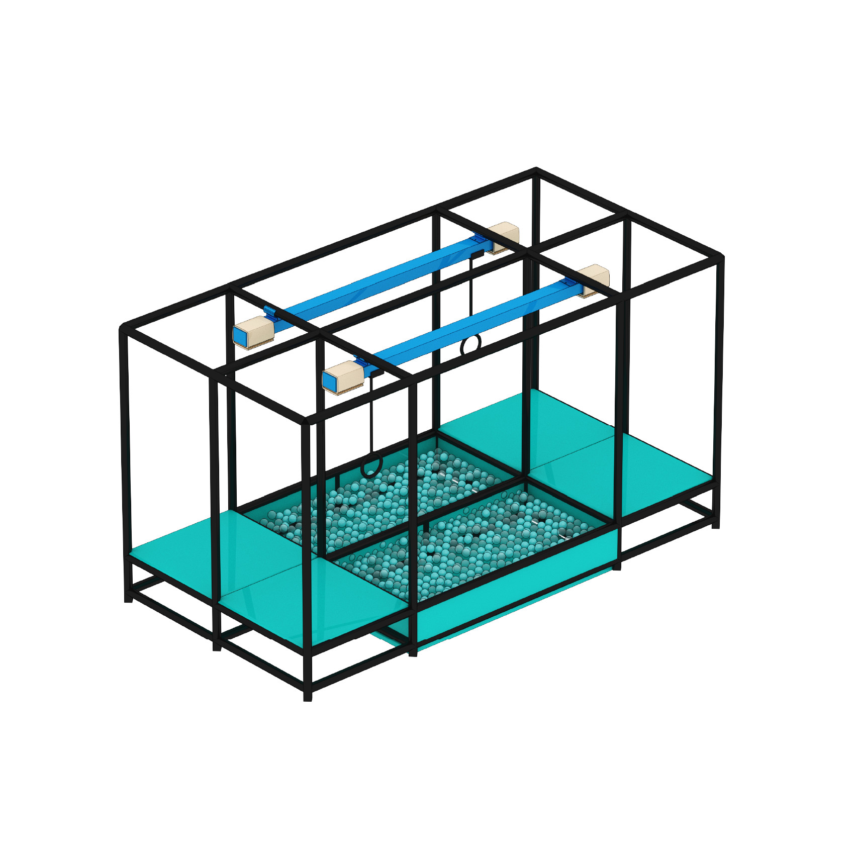 Double Layer Junior Ninja Course Equipment For Indoor Playground