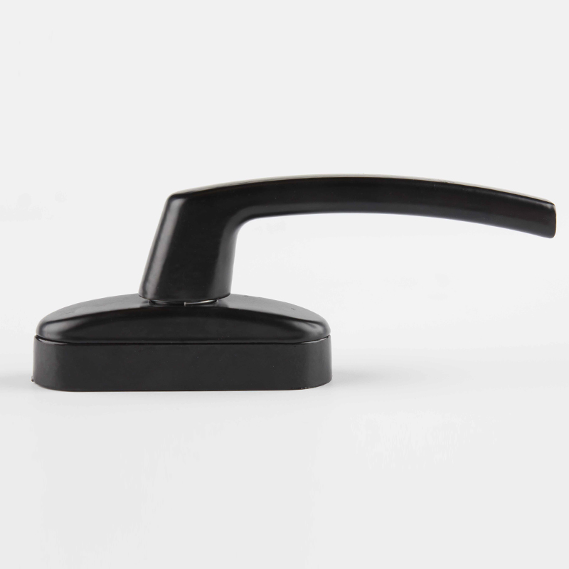 Aluminum Alloy Casement Window Handle with 45cm Shift Fork Length Powder Coated Black