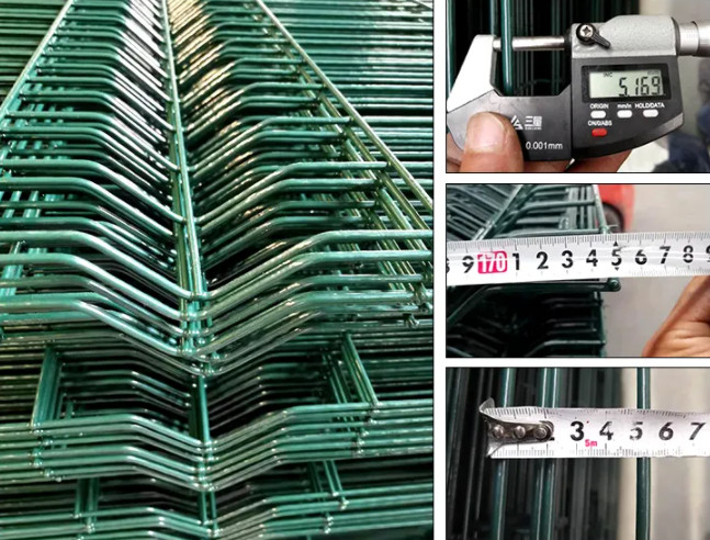 Galvanized Metal Wire Mesh Triangle Bending Fence 0.63 M For Securty