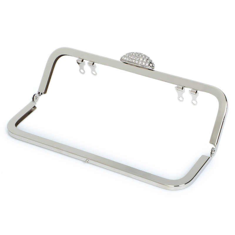 Coin Purse Clutch Kiss Clasp Frame Embossed ISO9001 Lightweight And Convenient