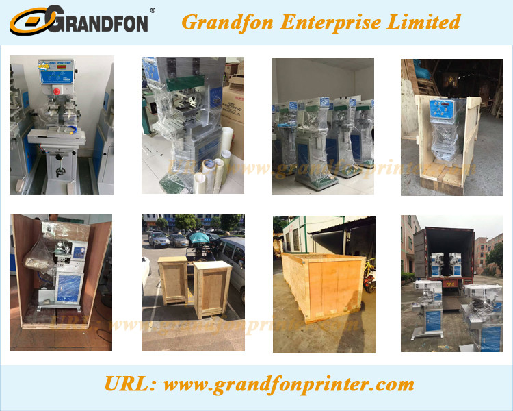 china new pneumatic large conveyor 6-colors pad printing machine for sale