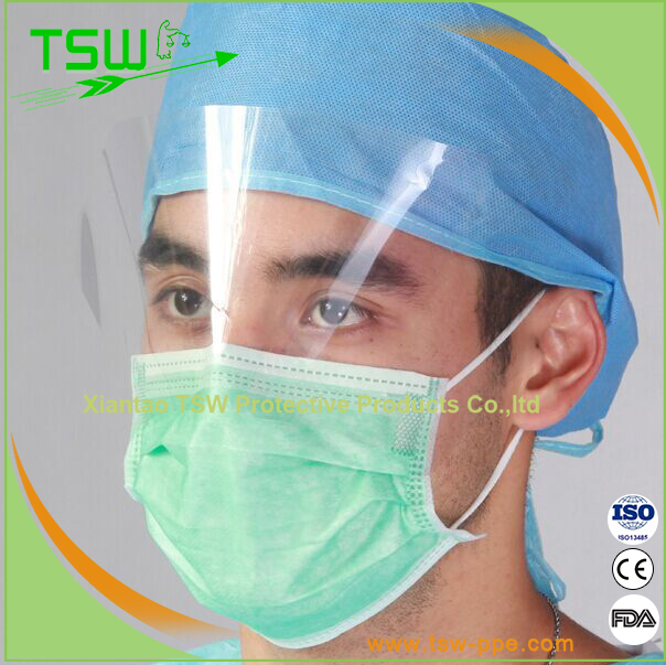 99.7% PFE SPP MBP Disposable Face Mask With Eye Shield