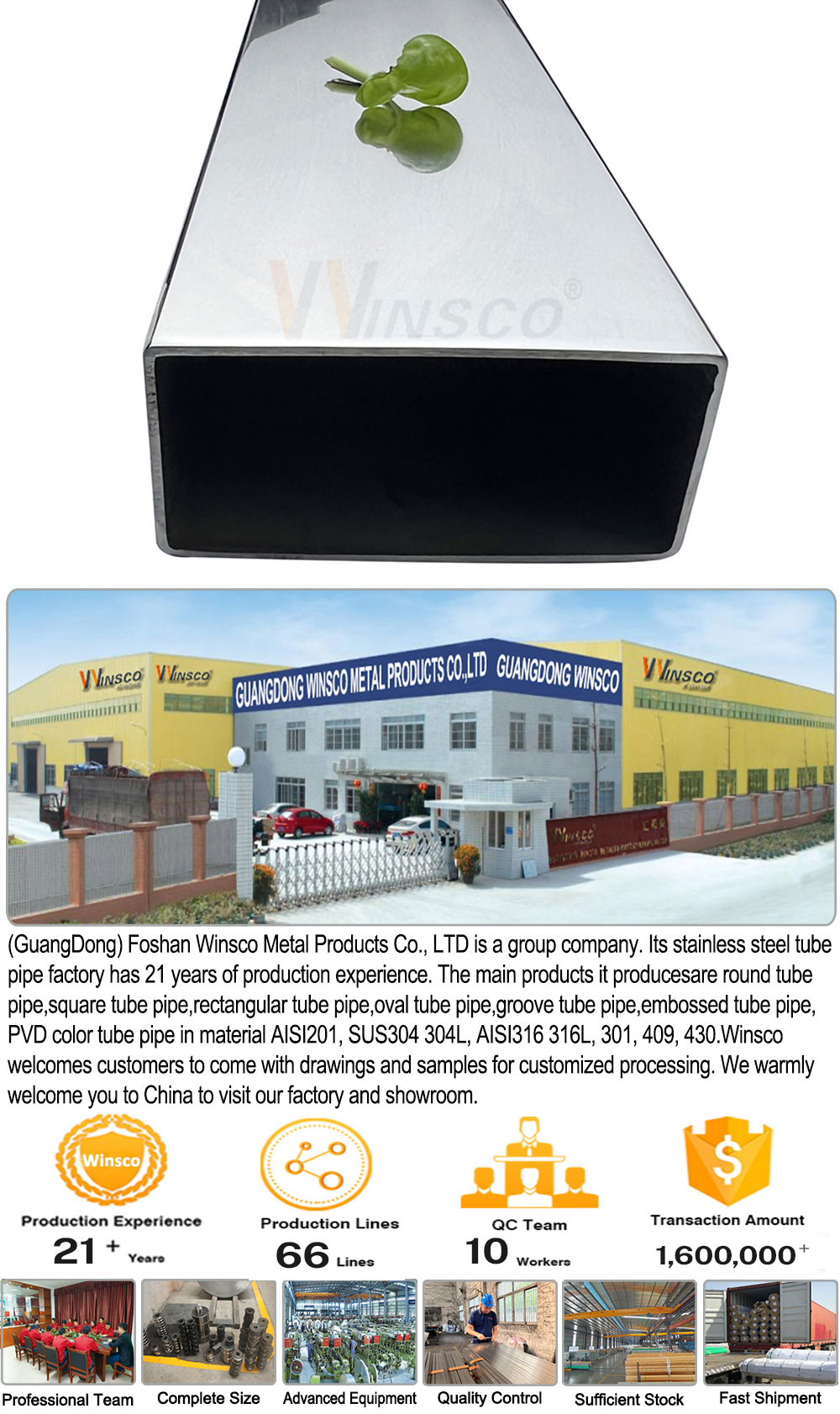 0.8mm-5.0mm Thickness Inox Flat Tube 100mmx50mm Large Size Stainless Steel Rectangular Pipe 201 304 316 Grade