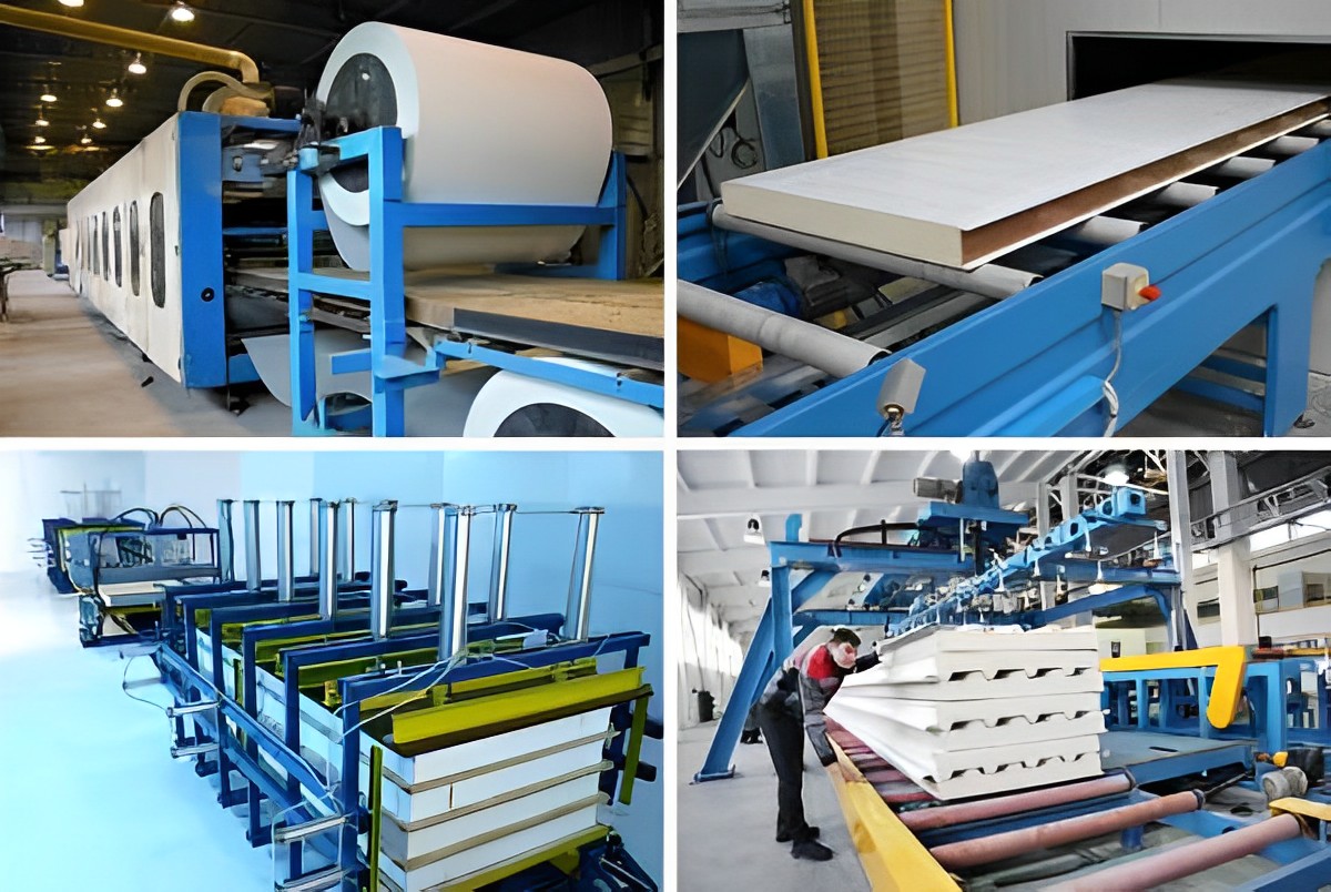 Polyurethane PU Sandwich Wall Panel Roof PPGI Sandwich Panels For Industrial Buildings