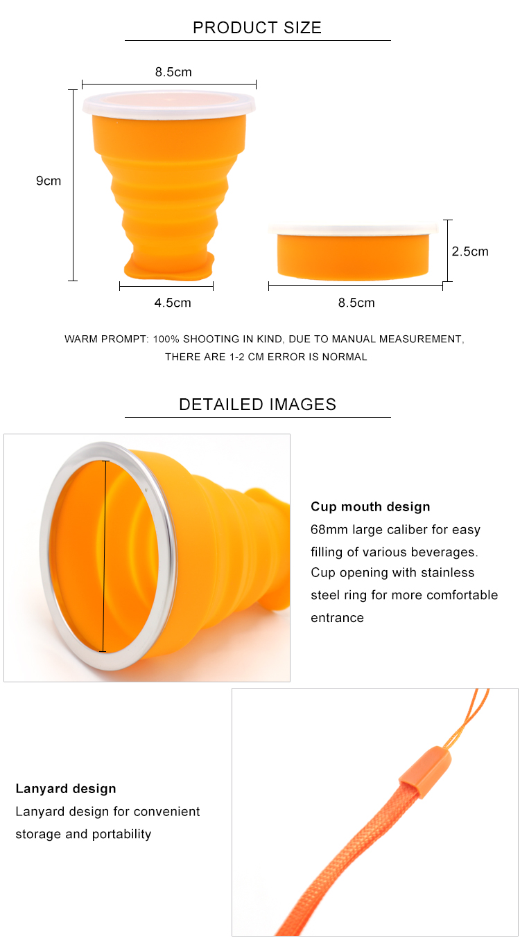 200ML Collapsible Silicone Coffee Cup