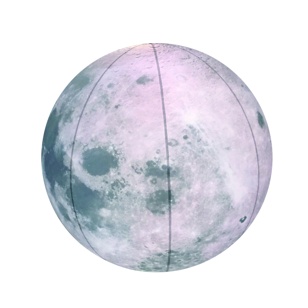 Helium Inflatable LED Light Round Dvertising Air Moon Balloon