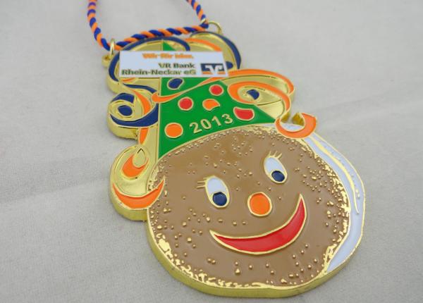 High Quality Rhein Neckar EG Soft Enamel Karneval Medal by Anti Copper, Ant Gold