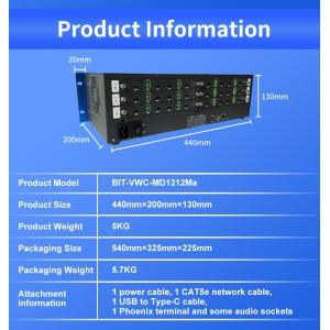 China Support OEM ODM 4K Video Processor Including 12 HDMI 20 Input Interface Type and Package Weight 825KG Perfect for Video Processing Tasks on sale