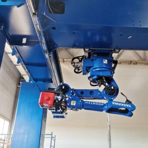 6 Axis Robotic Arm Yaskawa GP25-12 With CNGBS Robot Guide Rail For Handling
