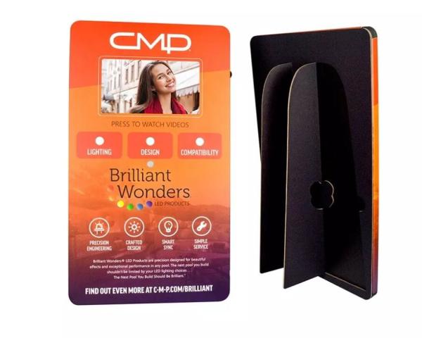 Point of purchase video display 10 inch retail merchandising LCD display plug