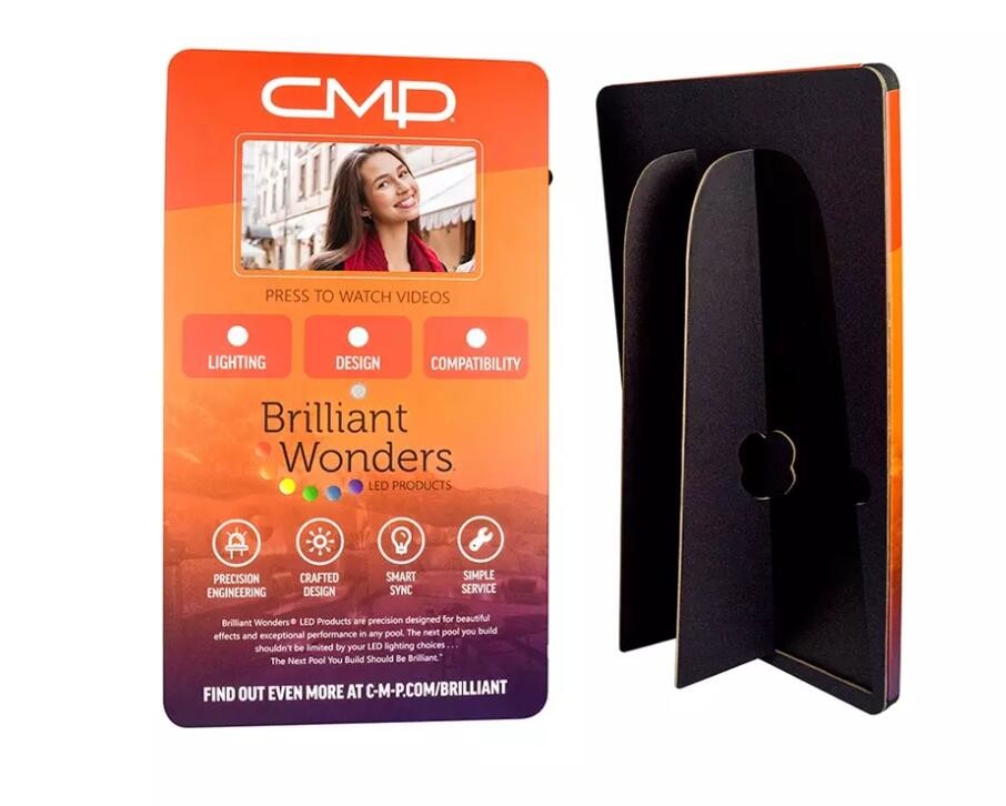 Small format display screens,5 inch LCD video shelf talker for retails video display