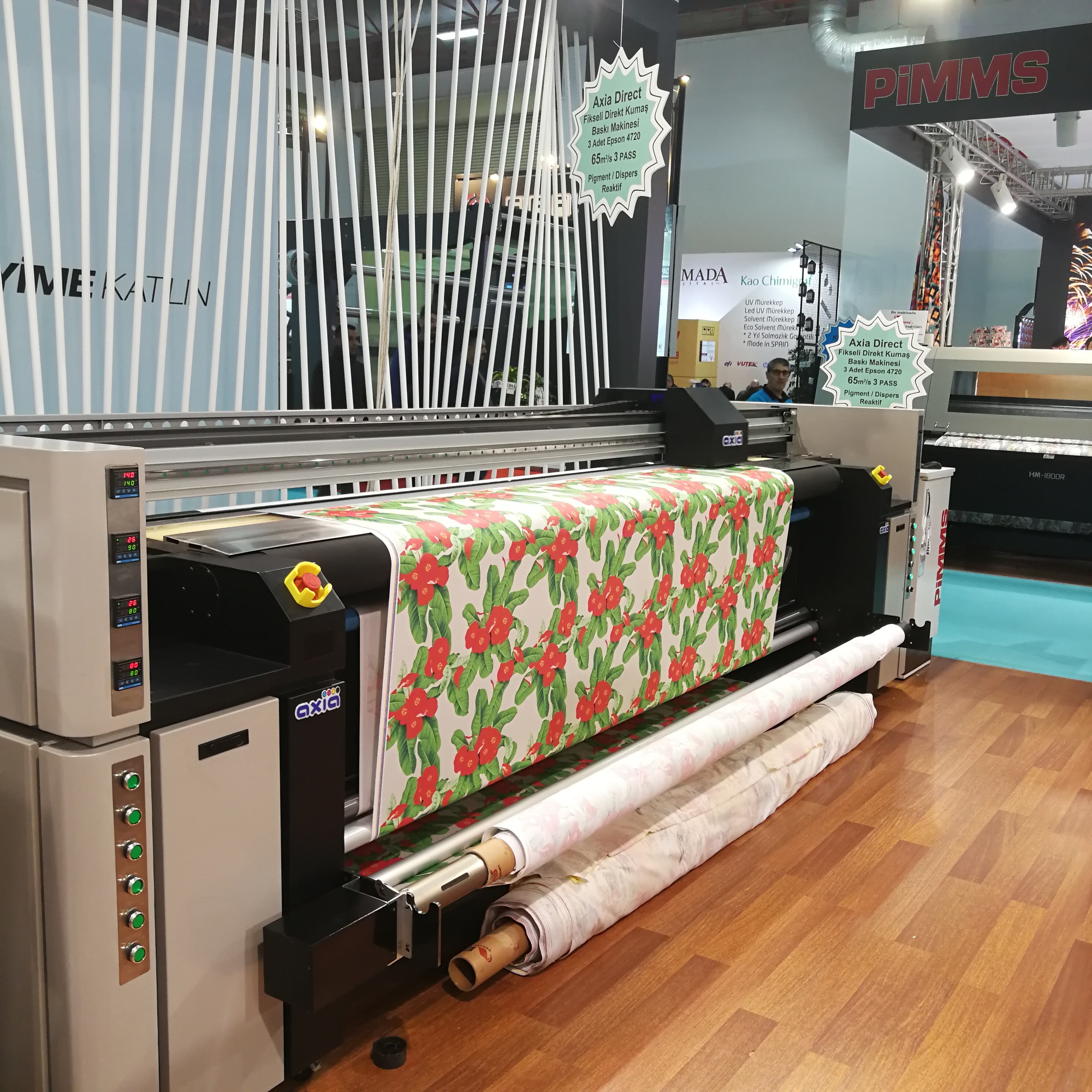 Pre Heating 360dpi 6500W Roll To Roll Flag Printer
