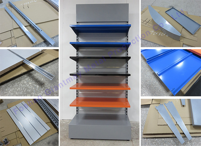Retail Cosmetic Angled Slatwall Shelves Cigarette Display