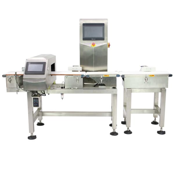 Professional Testing Equipment Conveyor Belt Metal Detector And Weight Food