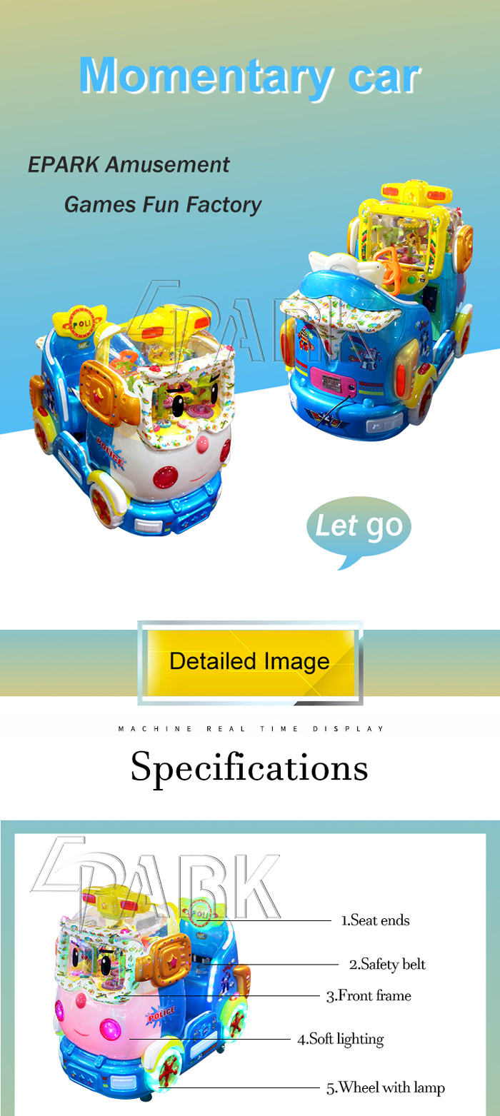 Coin Pusher Animal Kiddy Ride Machine / Swing Game Machine Environmentally Friendly
