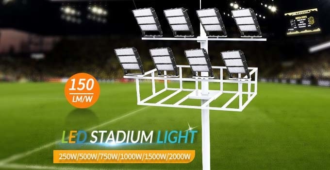 Eco-Friendly 1250W Football Pitch Floodlights For Soccer Stadium
