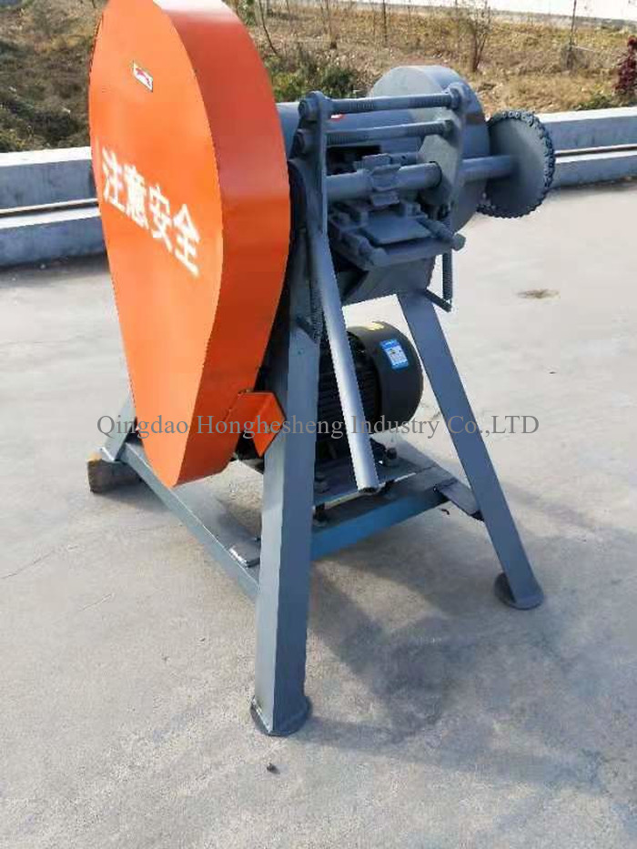 400kg/H To 500kg/H Waste Tyre Recyling Plant Rubber Tire Block Cutter