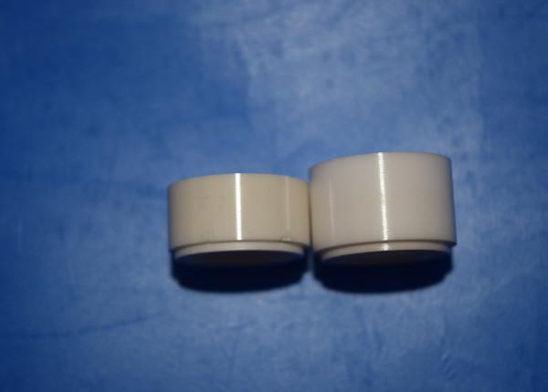 Alumina Ceramic Parts Cylinder Sleeve , 95% - 99% Alumina Ceramic Bushings