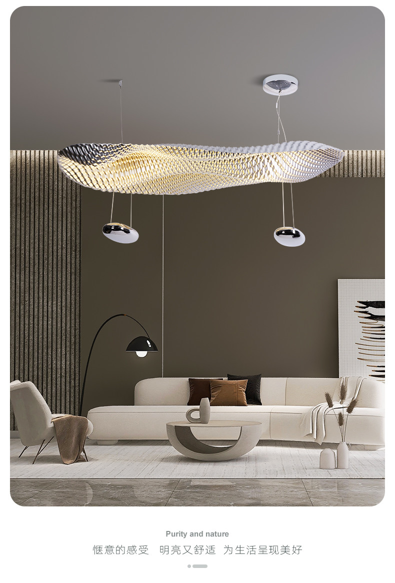 Modern Dining Room Chandelier Minimalist Study and Bedroom Villa COSMIC ANGEL Chandelier(WH-MI-336)