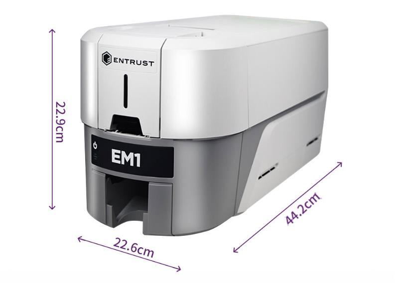 1- Entrust DATACARD Sig ma EM1 Direct to Card Thermal Printer Fast Printing Speed