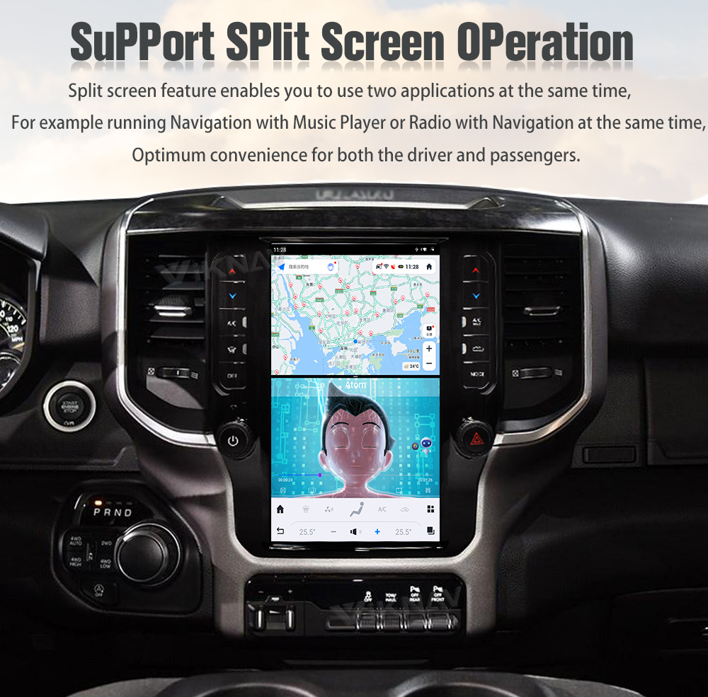 Android 11 Head Unit For Dodge Ram 20-23 Car Radio 11.8 Inch Touch Screen