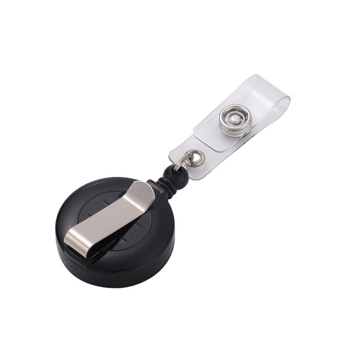 Sublimation Blank Plastic Name Tag Badge With Hidden 40mm Retractable Rope Diy Creative Gift For Sublimation Printing