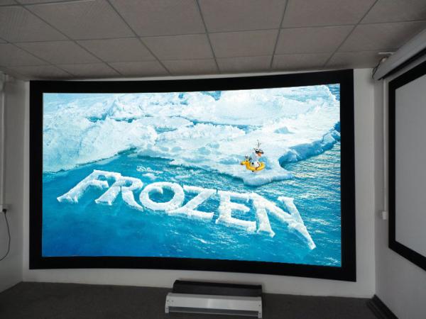 High definition 200'' 250'' Curved Projection Screen for HD Cinema Simulator
