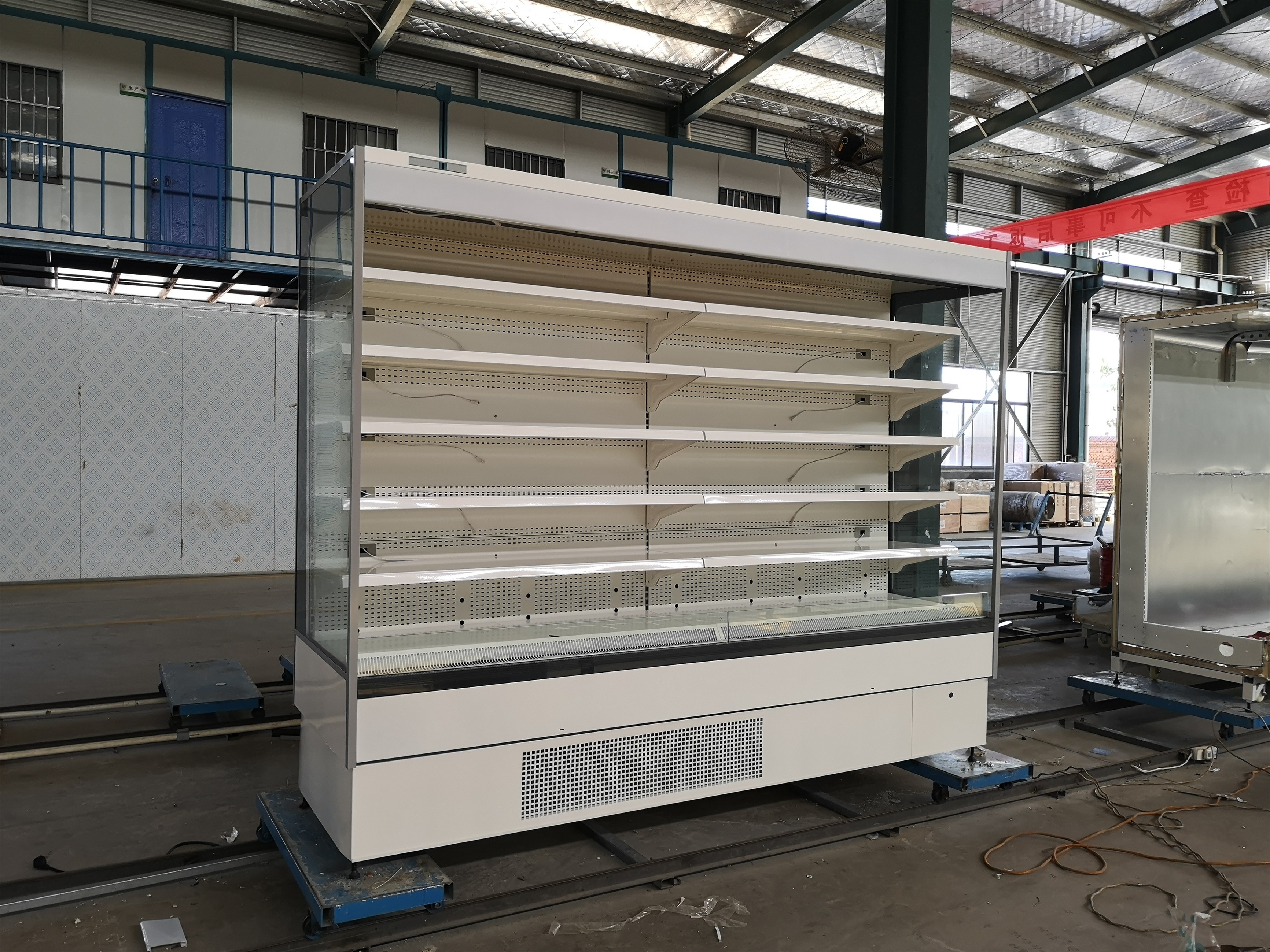 Cold Food Display Fridge Commercial Open Refrigerator For School Refrigeration